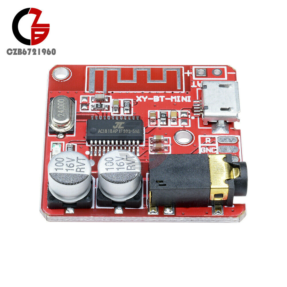 2x Mini Bluetooth 4.1 Audio Receiver MP3 Decoder Lossless Amplifier Module3.7-5V