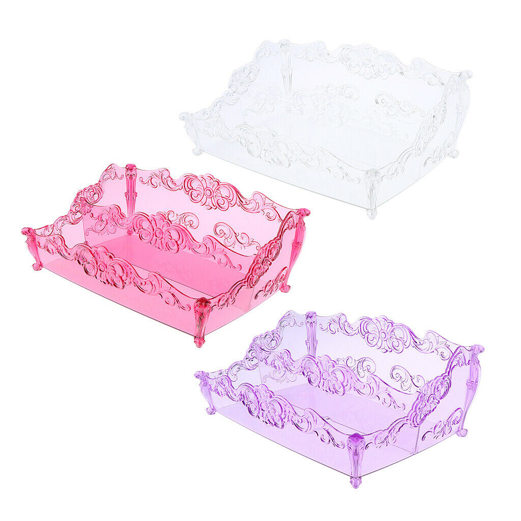 Pro Cosmetic Storage Makeup Holder Display Rack 2 Large Slots Transparent