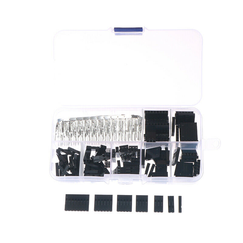 310pcs Wire Jumper Pin Header Connector Housing Kit Crimp Pins+Female Wit.l8