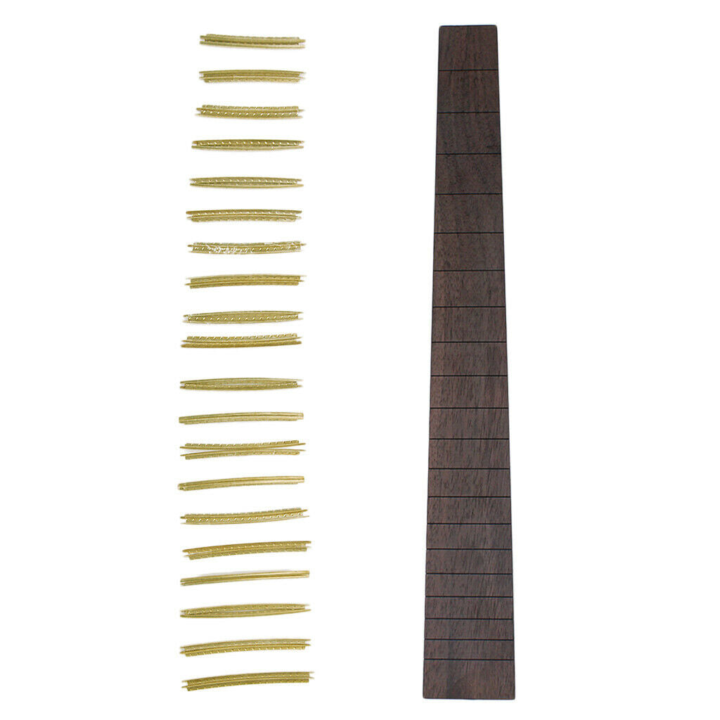 41'' Fretboard Fingerboard with 20Pieces Fret Wire for Guitar Parts DIY