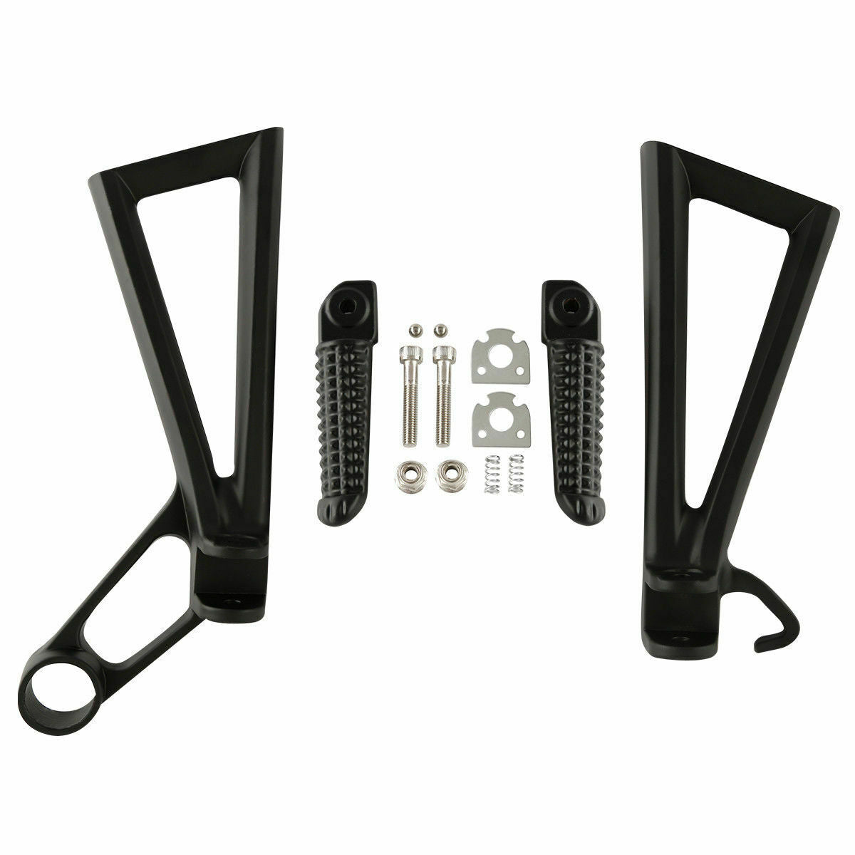 Rear Footrest Pegs Bracket Set Fit For Yamaha YZF R6 2003-2005 YZF R6S 06-09