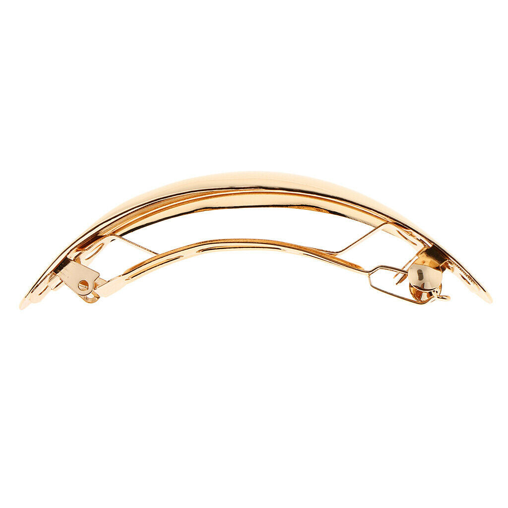 2x Classic French Hair Barrette Tube Hairpin Ponytail Holder Clips for Women