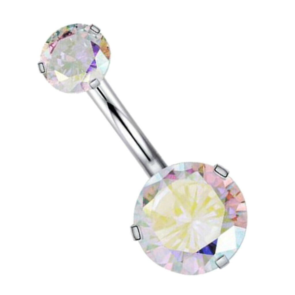 Crystal Zircon Body Piercing Navel Labret Tongue Eyebrow Barbell Jewelry 3