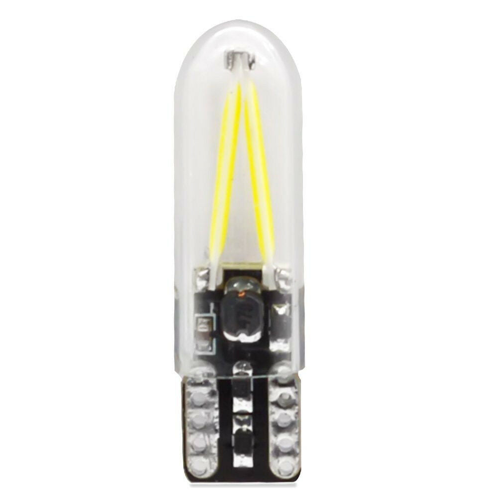 10Pcs T10 W5W White COB Led Car Bulb Car Truck Width light License Plate Light