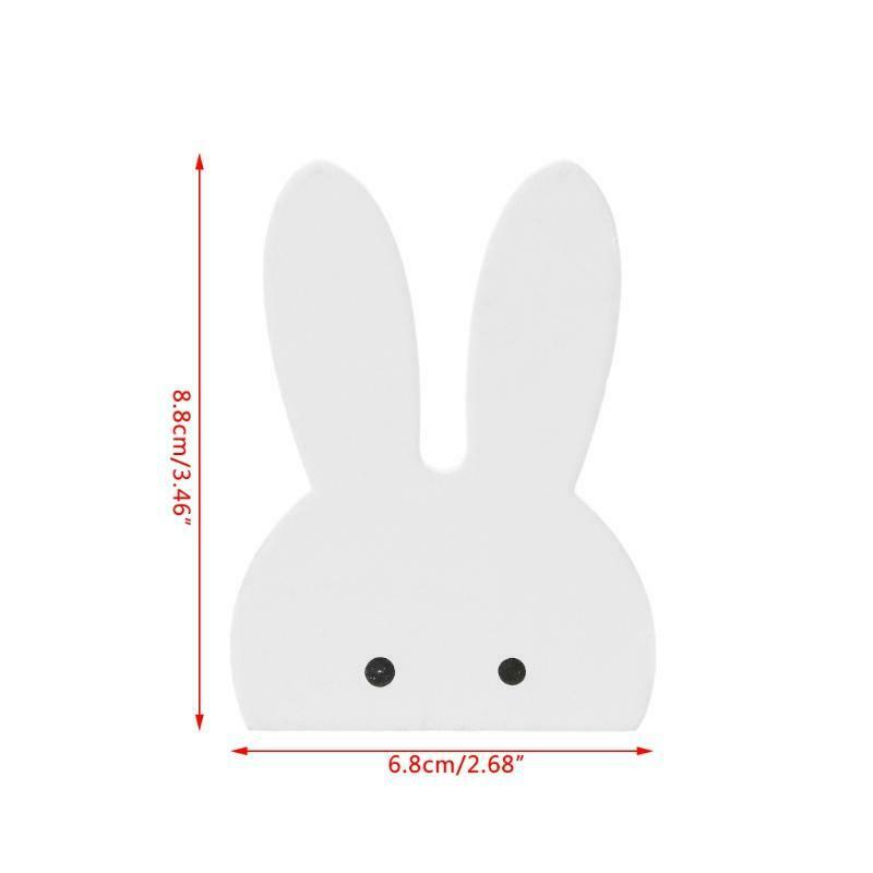 Cute Bunny Hook Wooden Clothes Hanger Wall Decor Children Bedroom Pendant