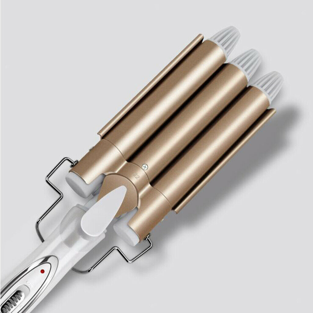 Salon Barber Hair Curler 2-in-1 Adjustable Temperature Tourmaline Ceramic