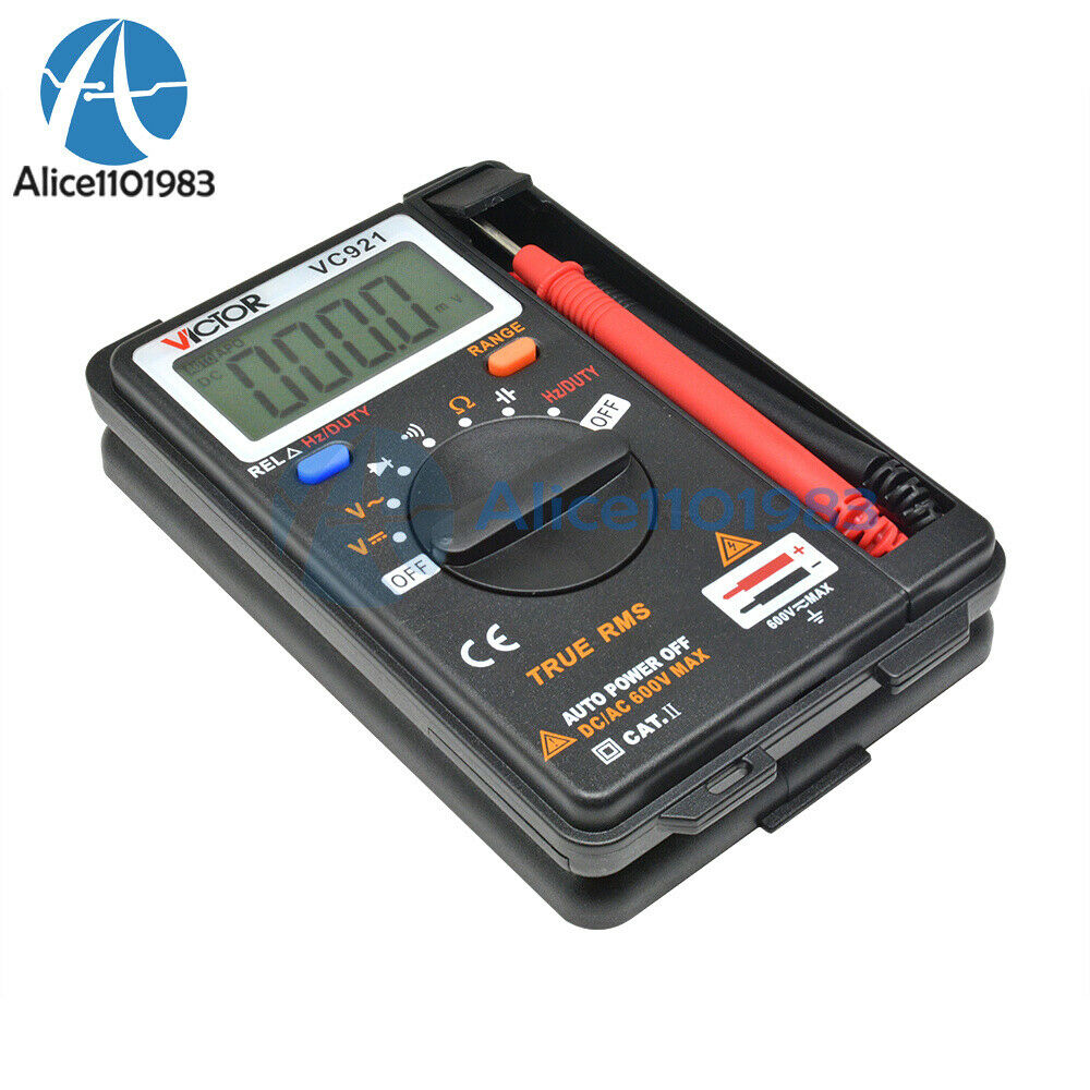 Mini VICTOR VC921 3 3/4 DMM AD/DC Multimeter Pocket Digital Multimeter Frequency