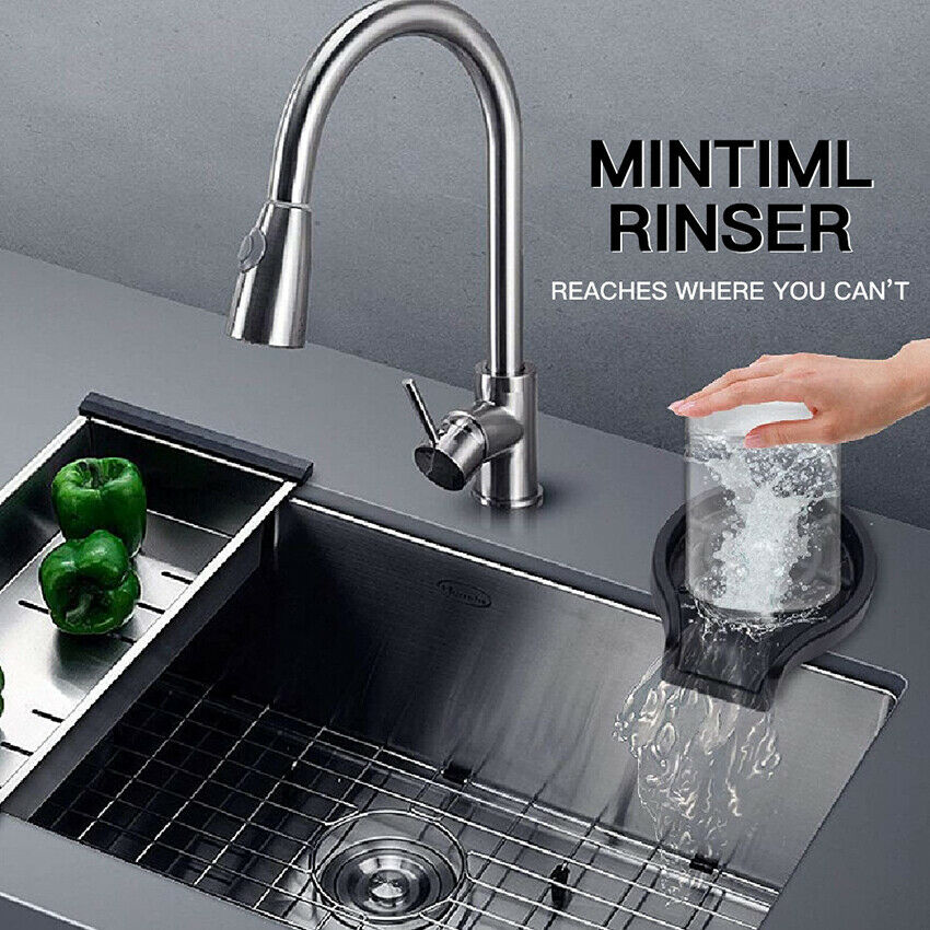 Automatic Glass Cup Rinser Kitchen Bar Glass Washer Coffee Pitcher Cup Cleaner
