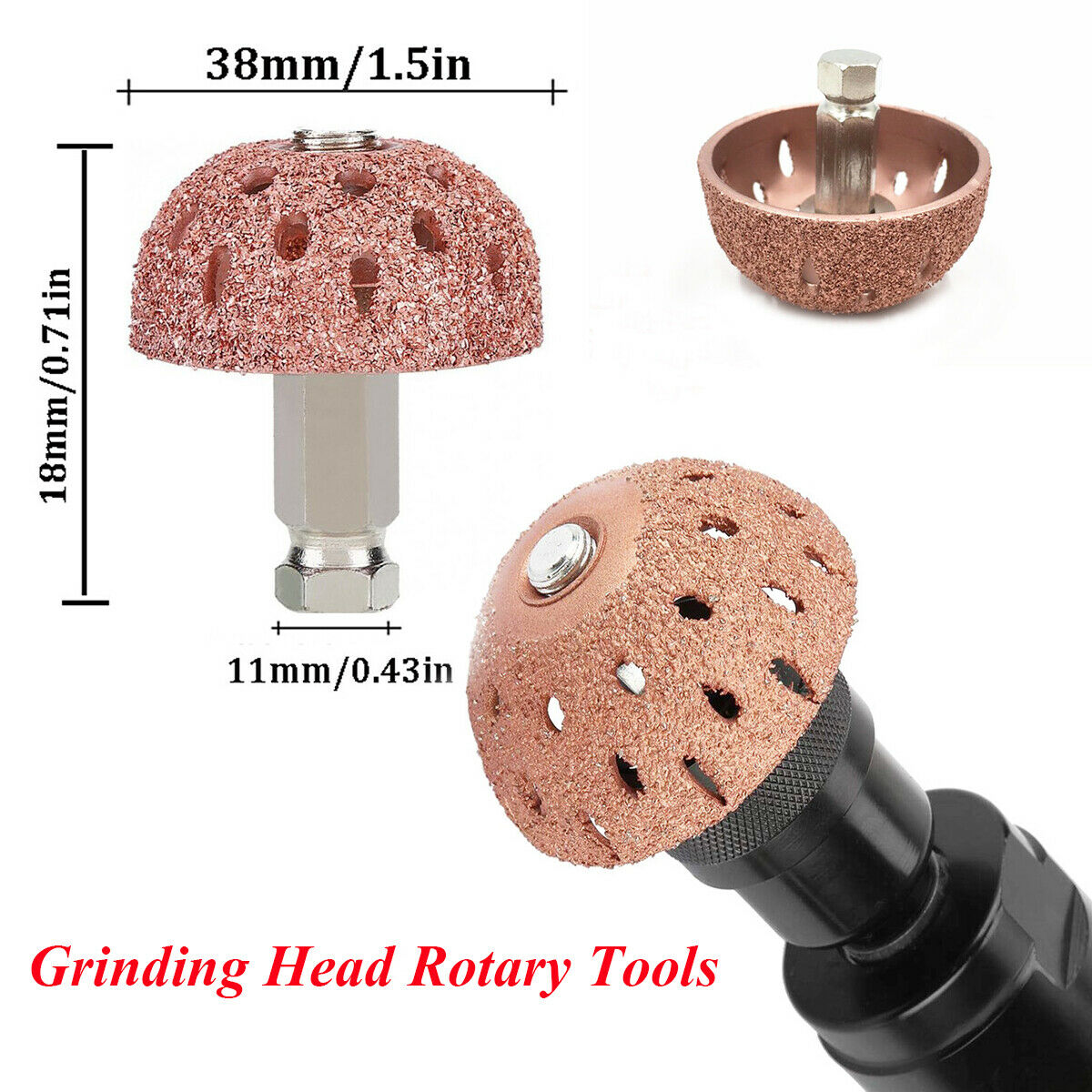 38mm Coarse Buffing Wheel With Hex Linking Rod  For Most Car Tire Repair Works
