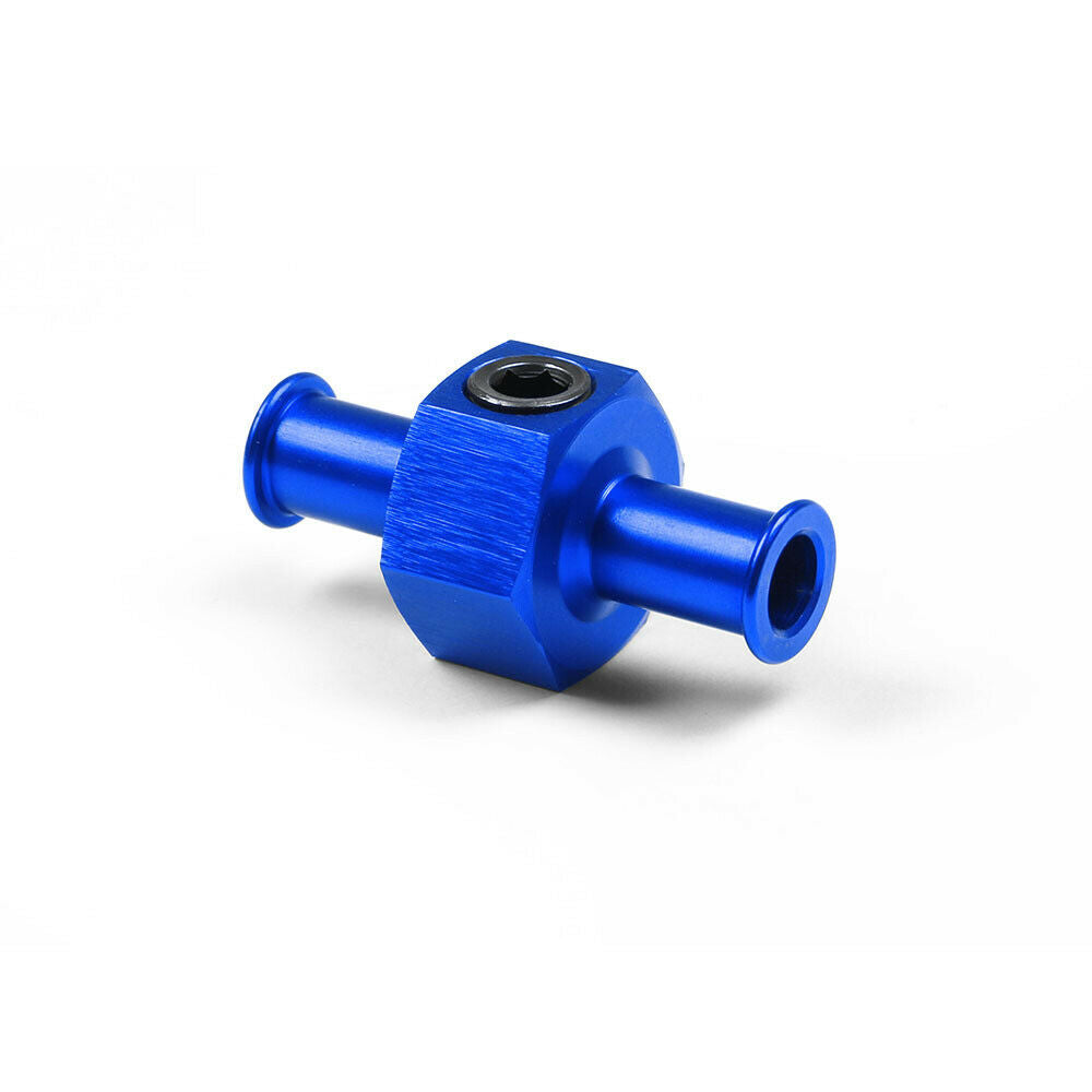 New Fuel Nitrous Pressure Gauge T Universal Adapter 3/8" Hose 1/8" Npt Port Blue