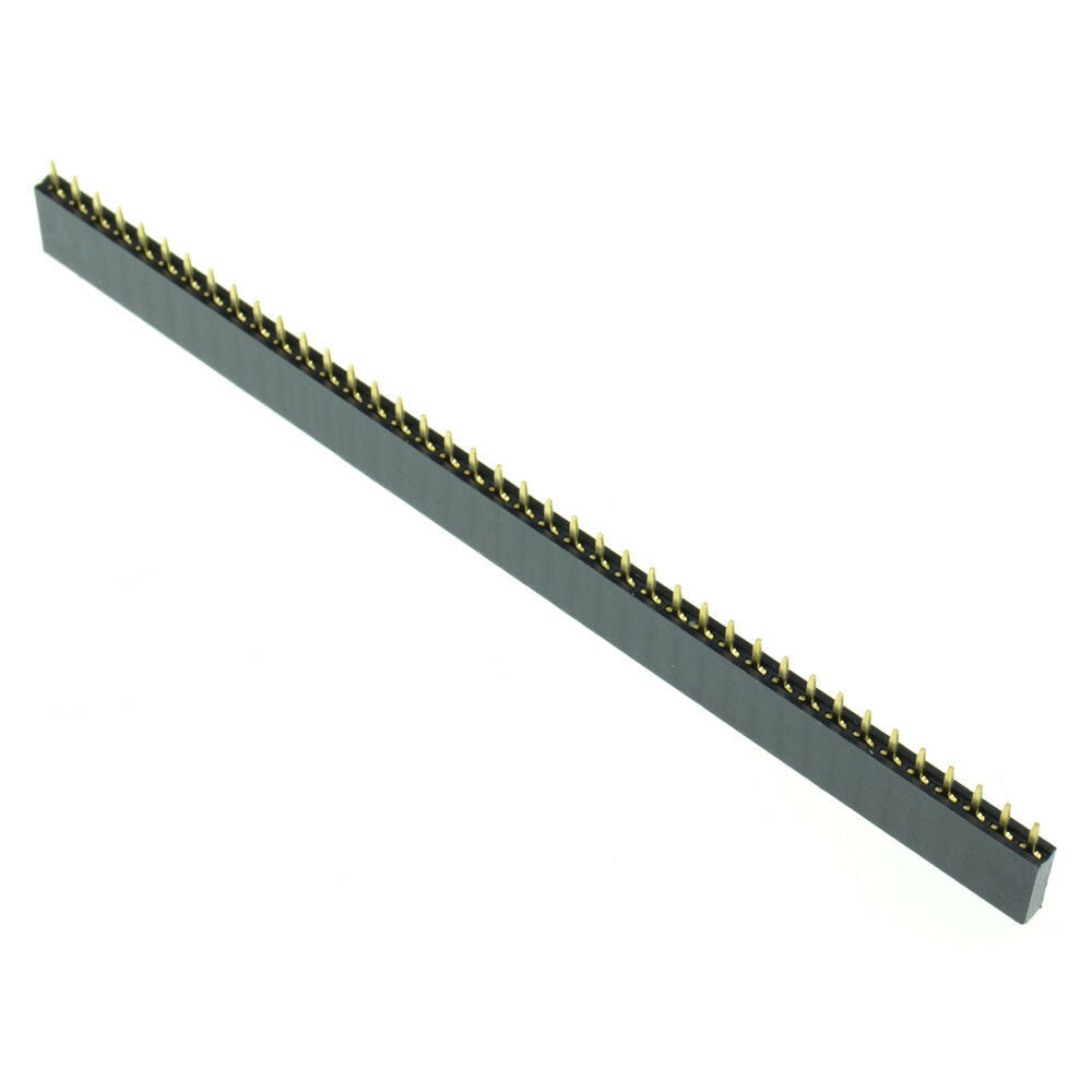 10Pcs 2.54mm 40pin Single Row Straight Female Pin Header Strip PBC Arduino good