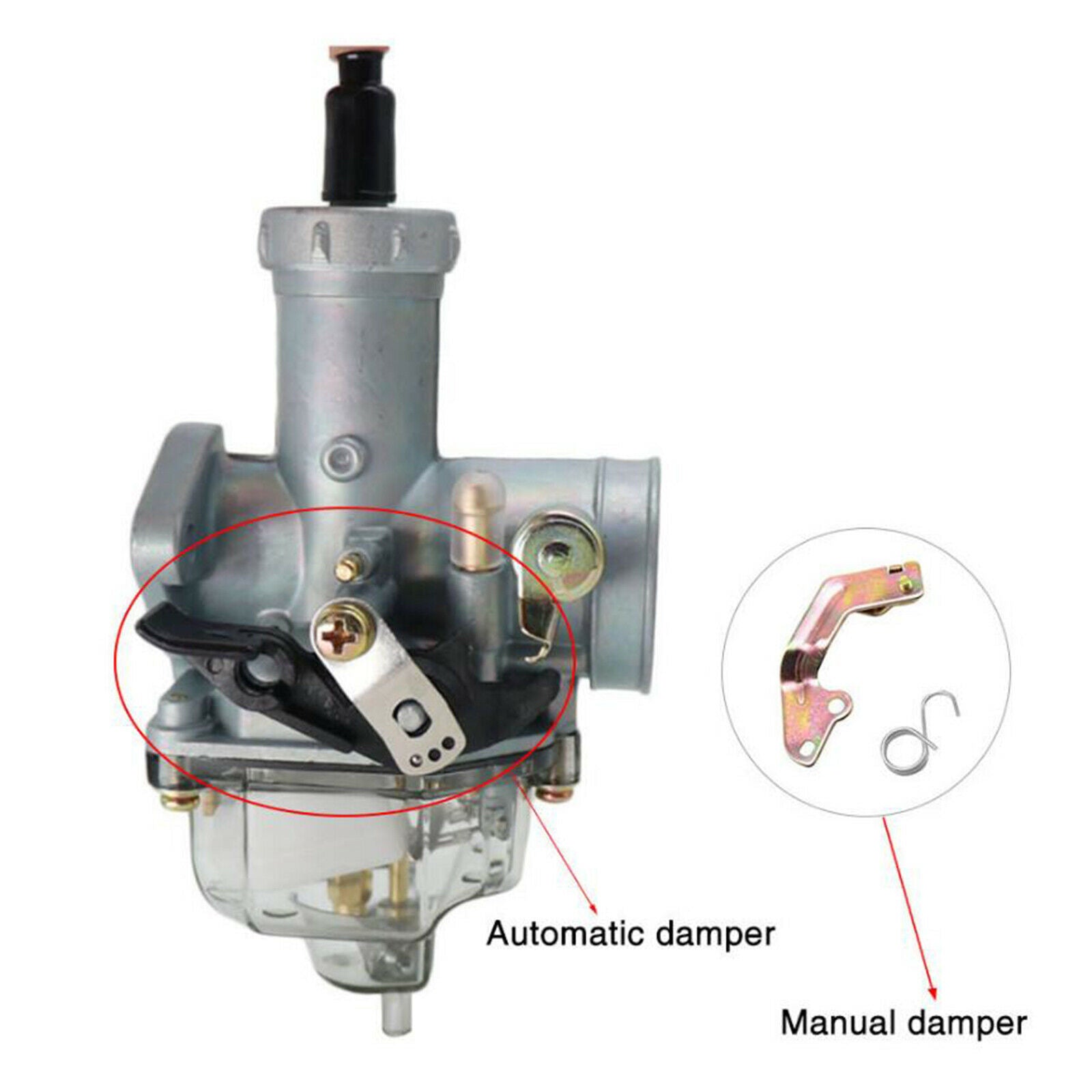 30mm PZ30 Motorcycle Carburetor for ATV 150cc 160cc Motocross Quad Orange