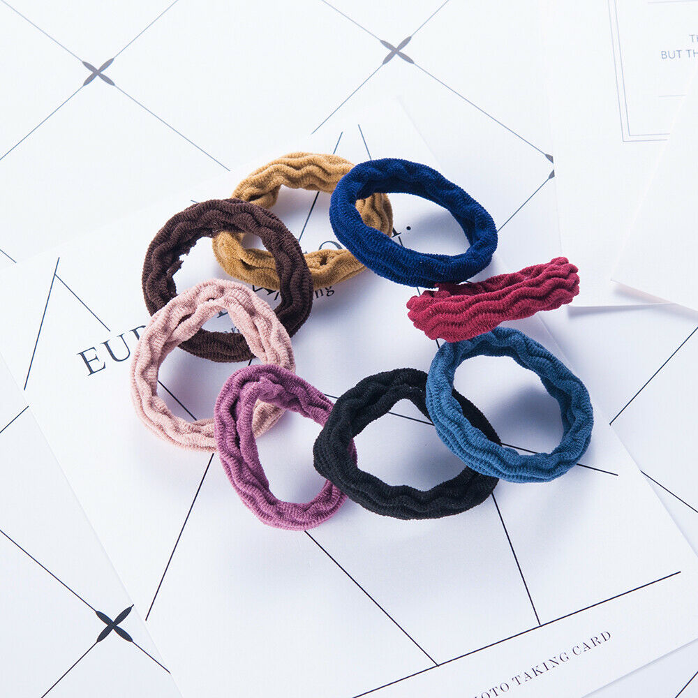 5Pcs Women Girls Hair Band Ties Rope Ring Elastic Hairband Ponytail Holder Gifts