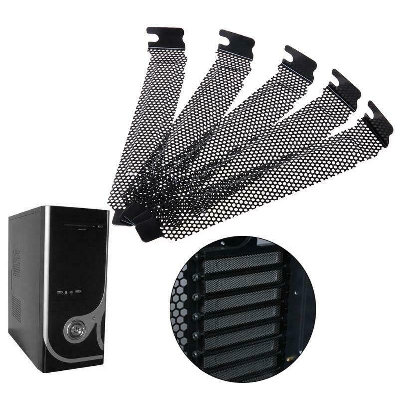 5PCS Ventilation Deflector PCI Slot Cover Frame Chassis Bits Block Cooling Fan