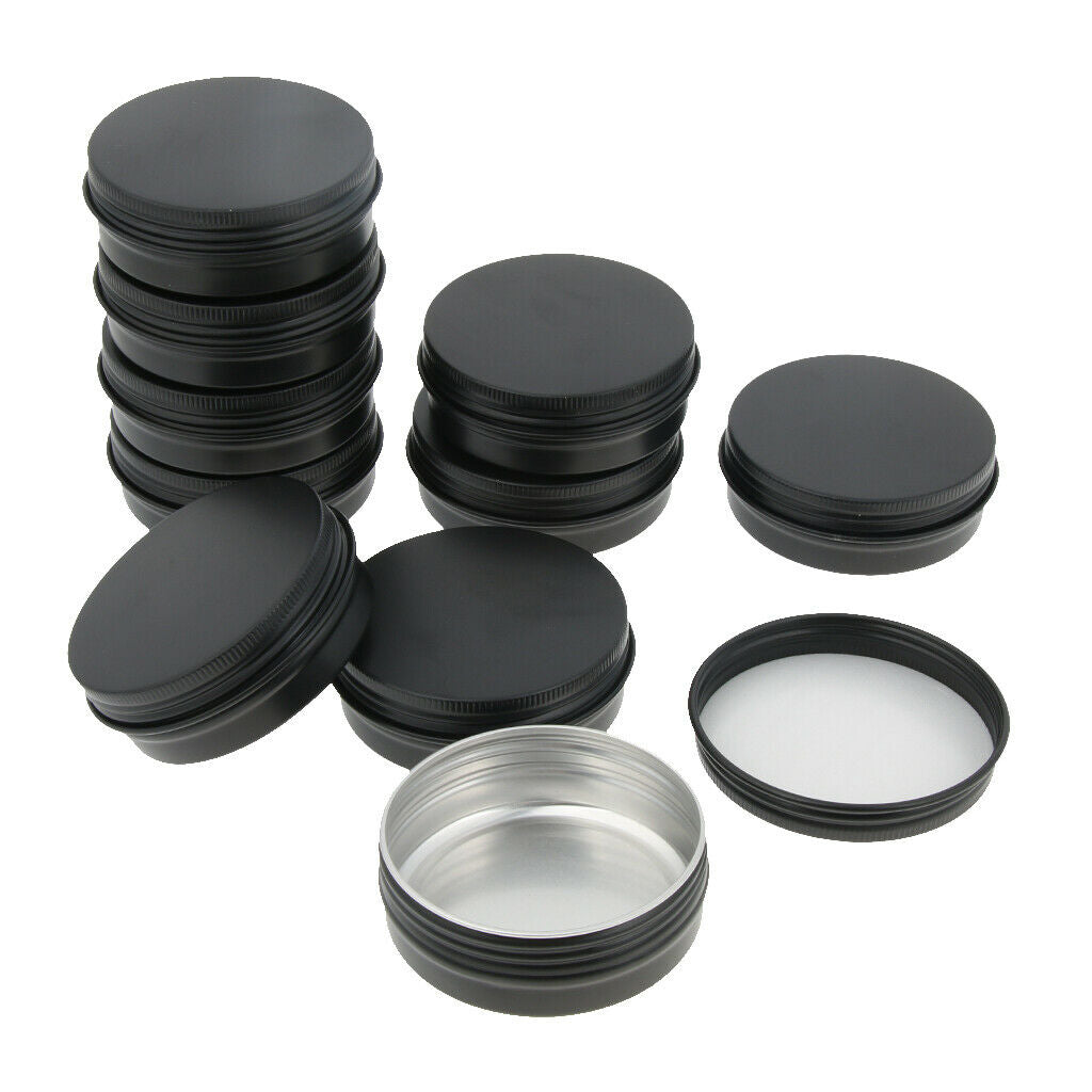 30 Pieces Empty Metal Cosmetic Containers Travel Tins Makeup Sample Jars 60g