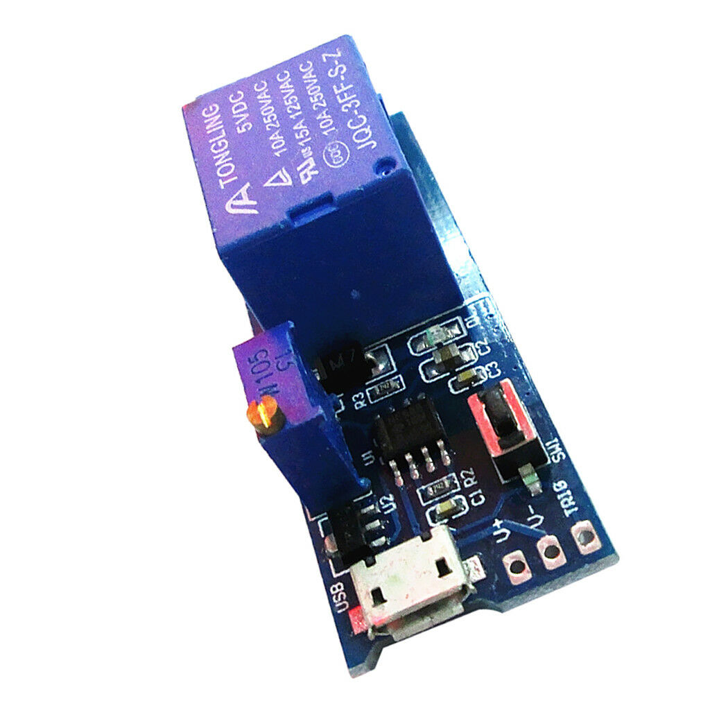 Wide Voltage 5V~30V   Relay Timer Module Delay Time Switch Blue