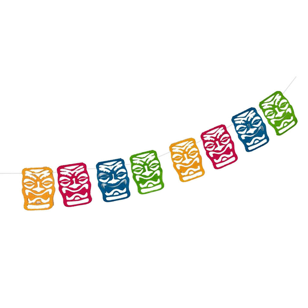 Hawaiian Flag Bunting Hanging Banner Beach Luau Home Party Ornaments Favor