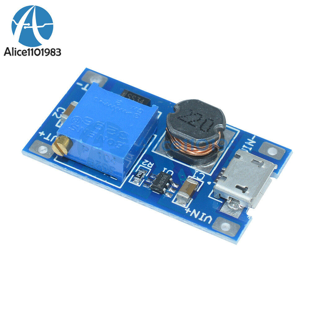 2PCS 2A booster board DC-DC step-up module 2/24V to 5/9/12 / 28V Replace XL6009