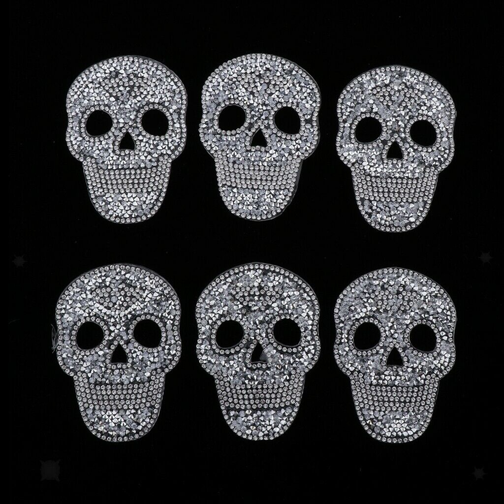 6x iron-on image, iron-on image, rhinestone motif to iron on, rhinestones