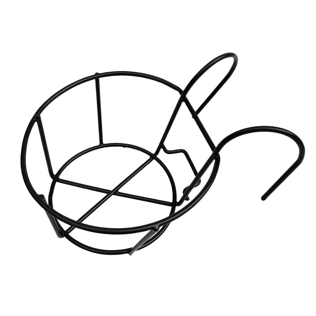 3Pcs Metal Hanging Basket Balcony Flower Pot Holder Shelf Patio Porch Fence