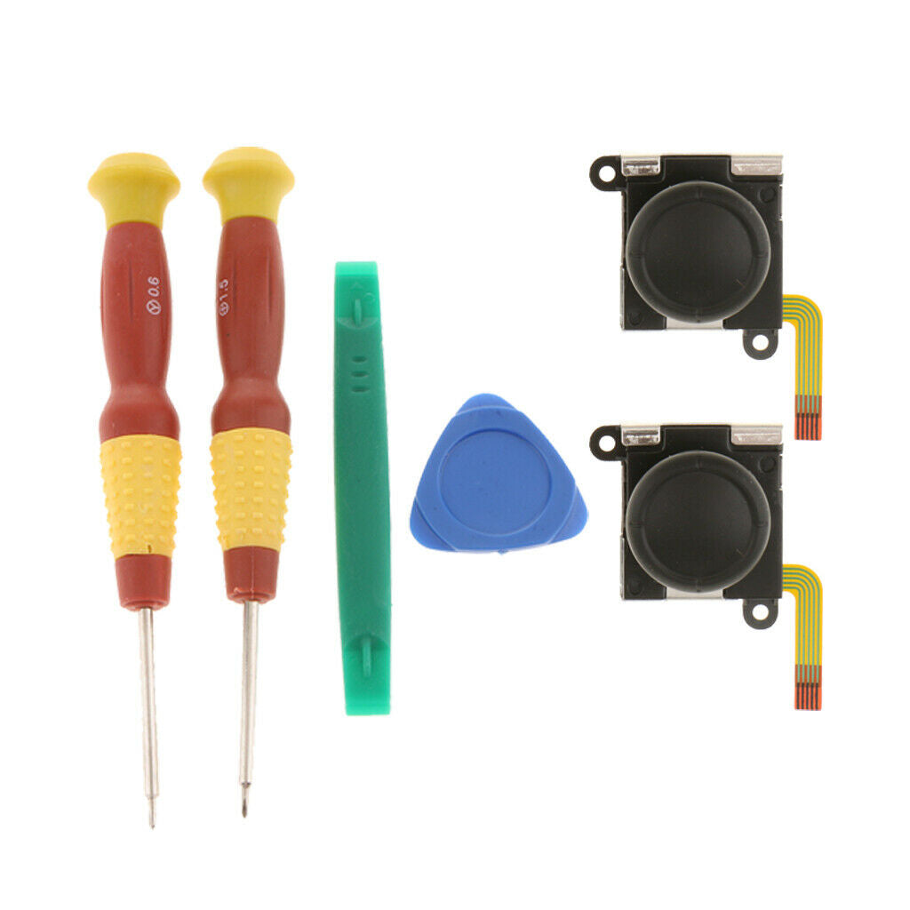 2 Pcs Analog Sensor Joystick + Disassembly Tools for  Switch Console