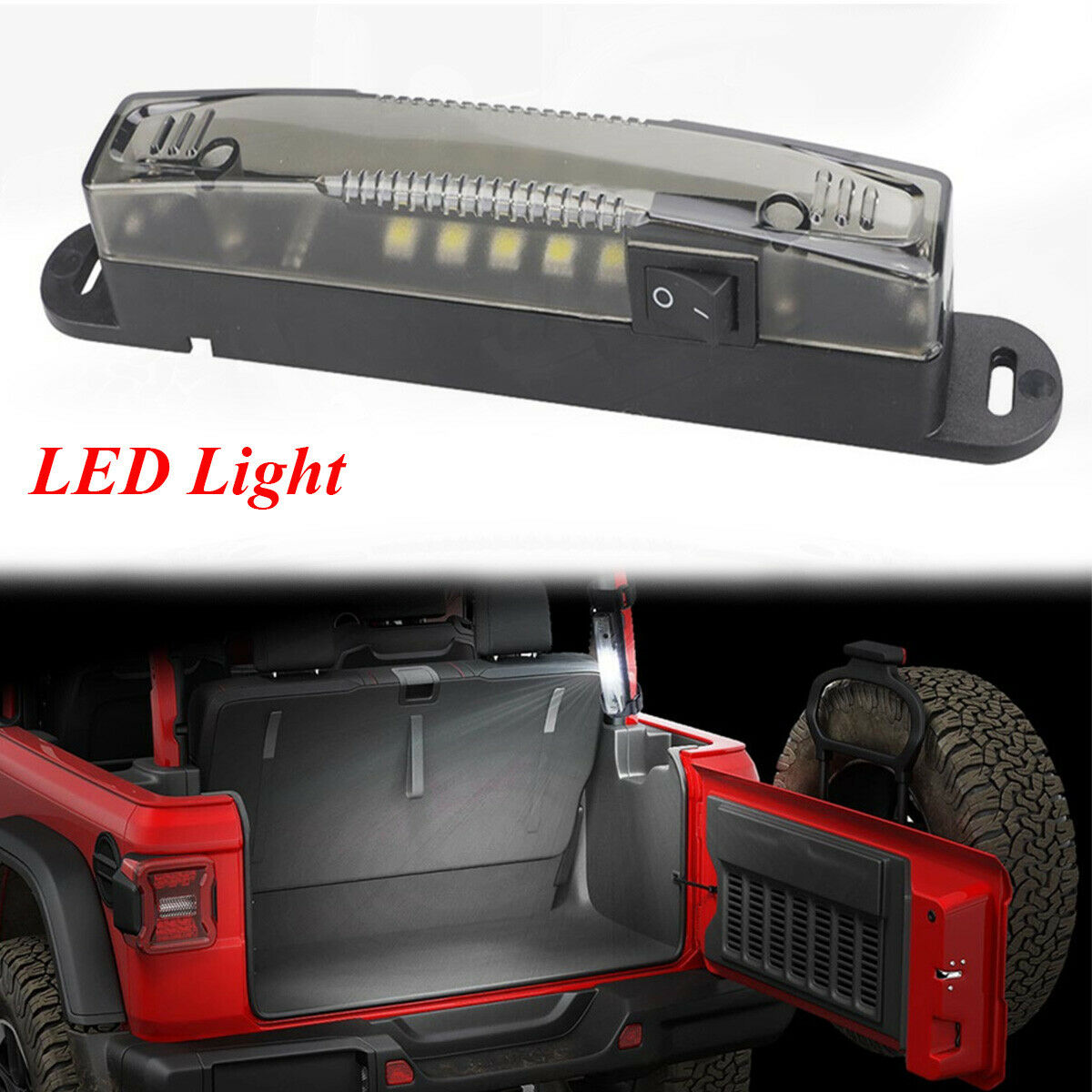 6000K Waterproof Universal LED Lens Decoration Light Kit For RVs RZR Jeep Truck