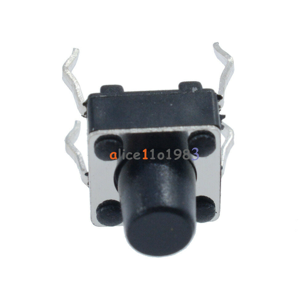 50PCS Tactile Push Button Switch Tact Switch 4-Pin DIP-4 6X6X7MM