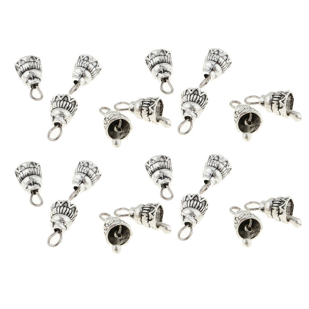 20Pc Christmas Jingling Bell Charm Pendant for DIY Necklace Bracelet