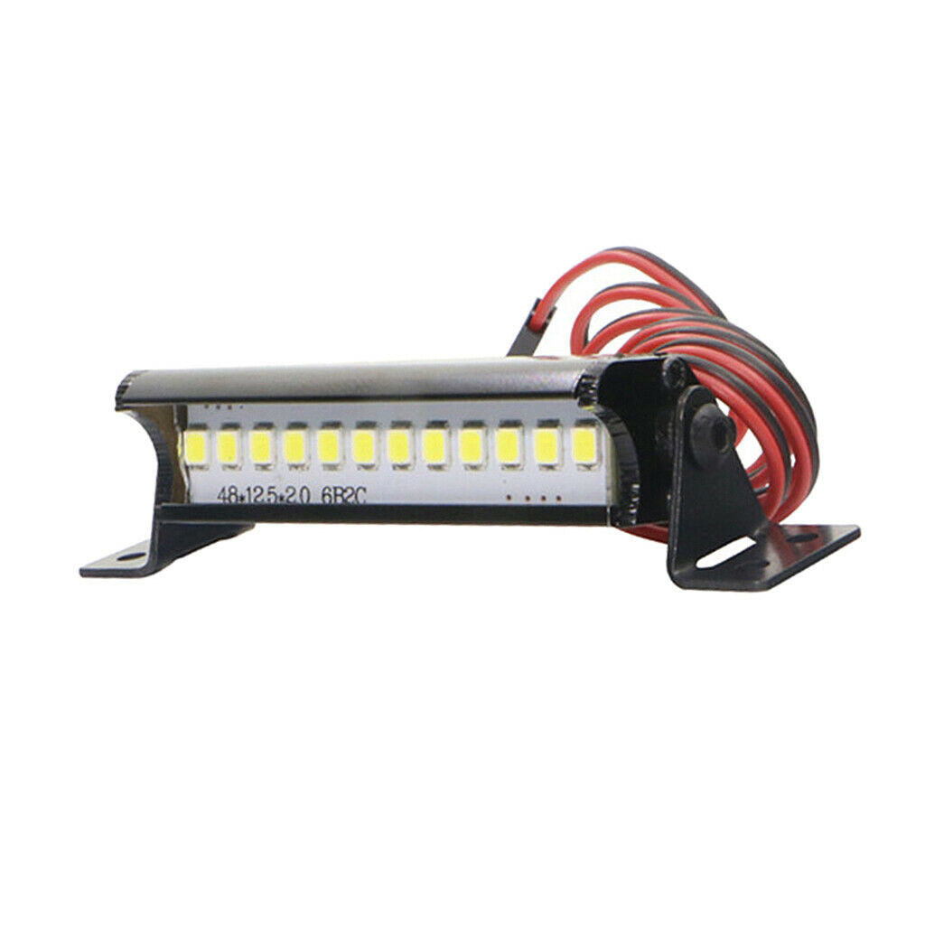 2pc RC Crawler LED Light Bar 12 LEDs 1/10 Part for TRX4 90046 90048 SCX10