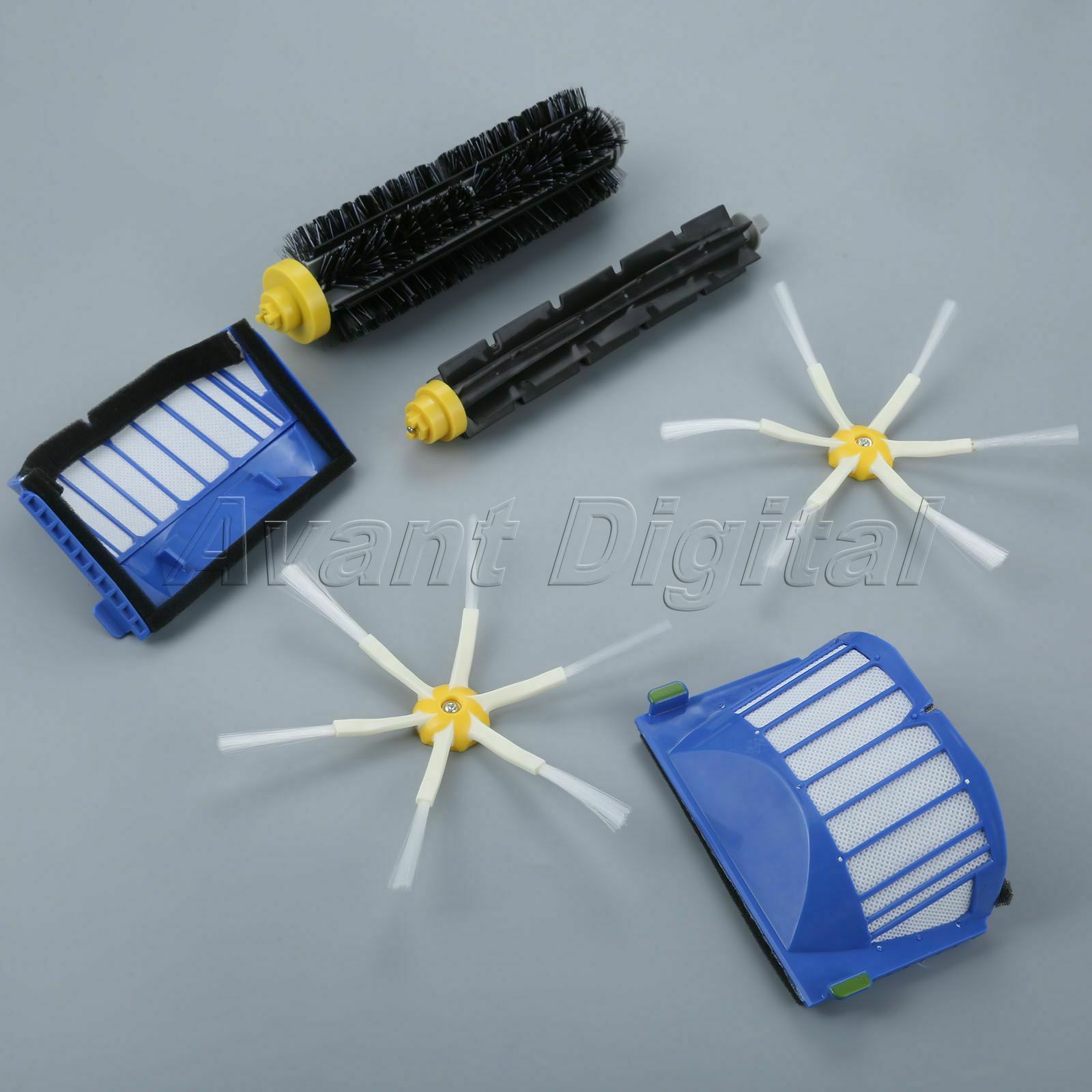 Side Brush 6-armed Filter Set Fit For iRobot Roomba 500 600 Series 620 630 Parts