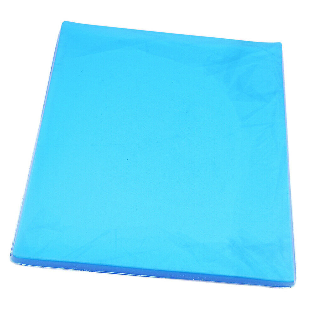 2 Pieces Motorcycle Seat Gel Pad Shock Absorption Mats Cushion 25x22x1cm