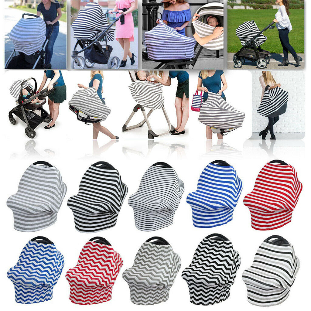 Baby Car Seat Nursing Covers Breastfeeding Cover Carseat  Red Wave