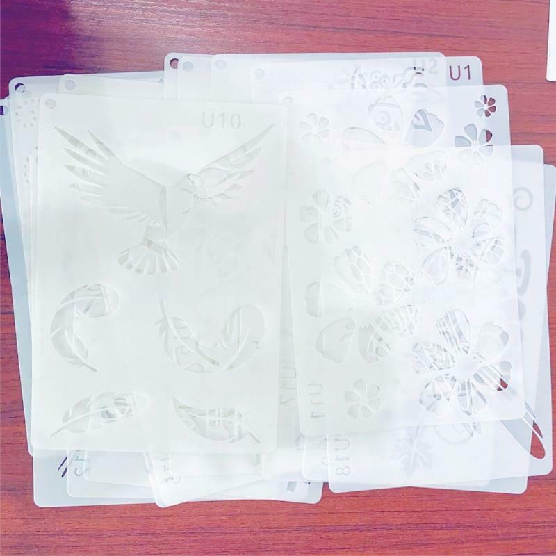 DIY Art Supplies Stencil Bird Flower Suitable for Multiple Scenes Template