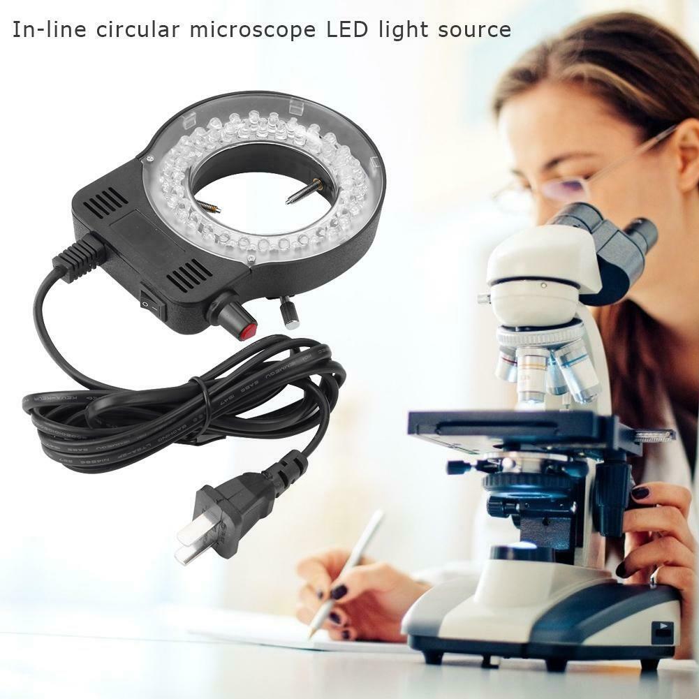 Plastic 56LEDs 60000LM 4.5W Adjustable Microscope LED Ring Light Illuminator