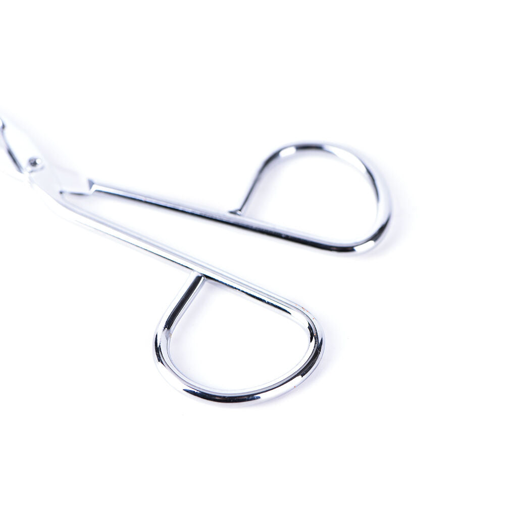 2x Scissors Flat Tip Eyebrow Tweezers Clamp Clipper Stainless Removal Tool.l8