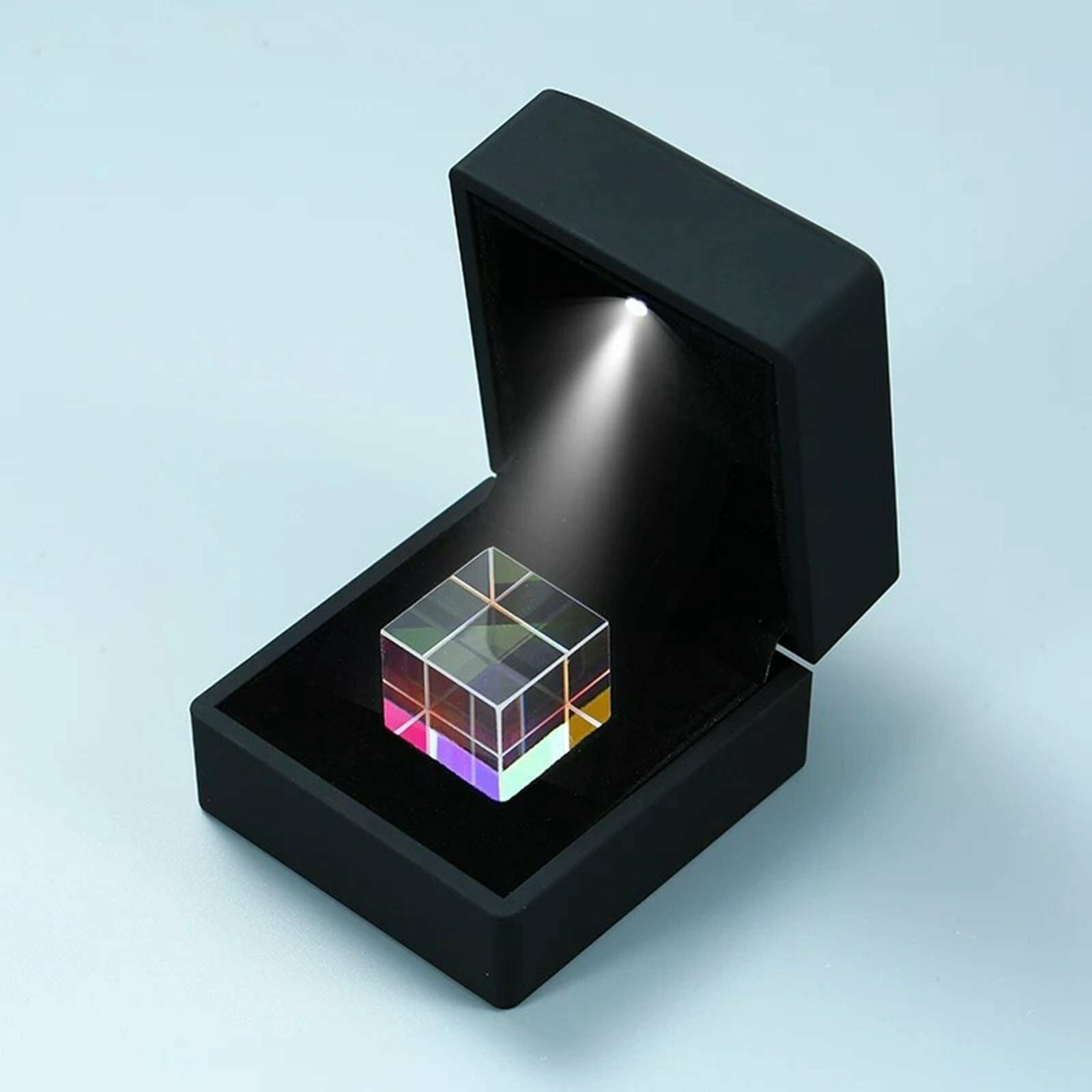 Six--Sided Polished Prism Color Bright Light Combine Cube for Gift for Kids