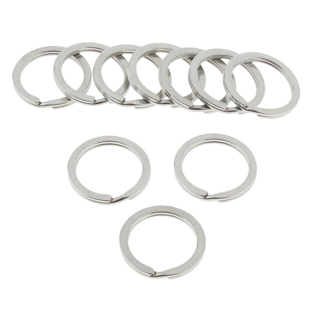 60Pcs Stainless Steel O Ring Sports Key Chain Buckle Holder for Outdoor Camping