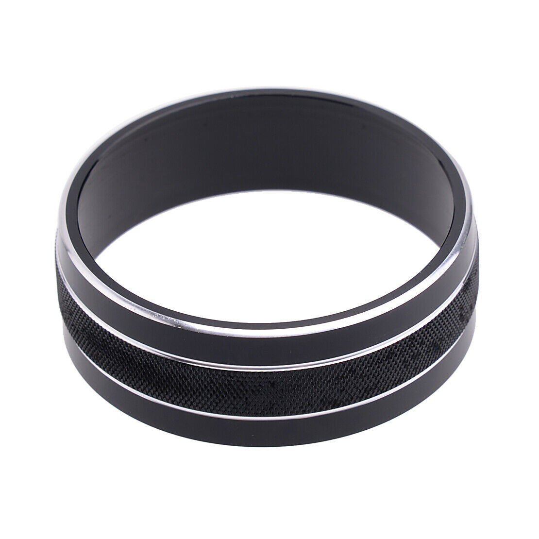 3pcs Aluminum AC Knob Control Cover Rings Trim Fits For Dodge Challenger 2009-14