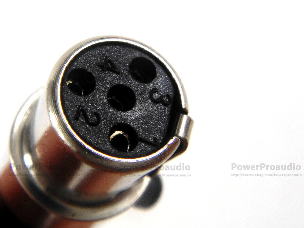 10 pcs  XLR 4 Pin Male Plug MIC Microphone Audio Cable Connector fit for Shure