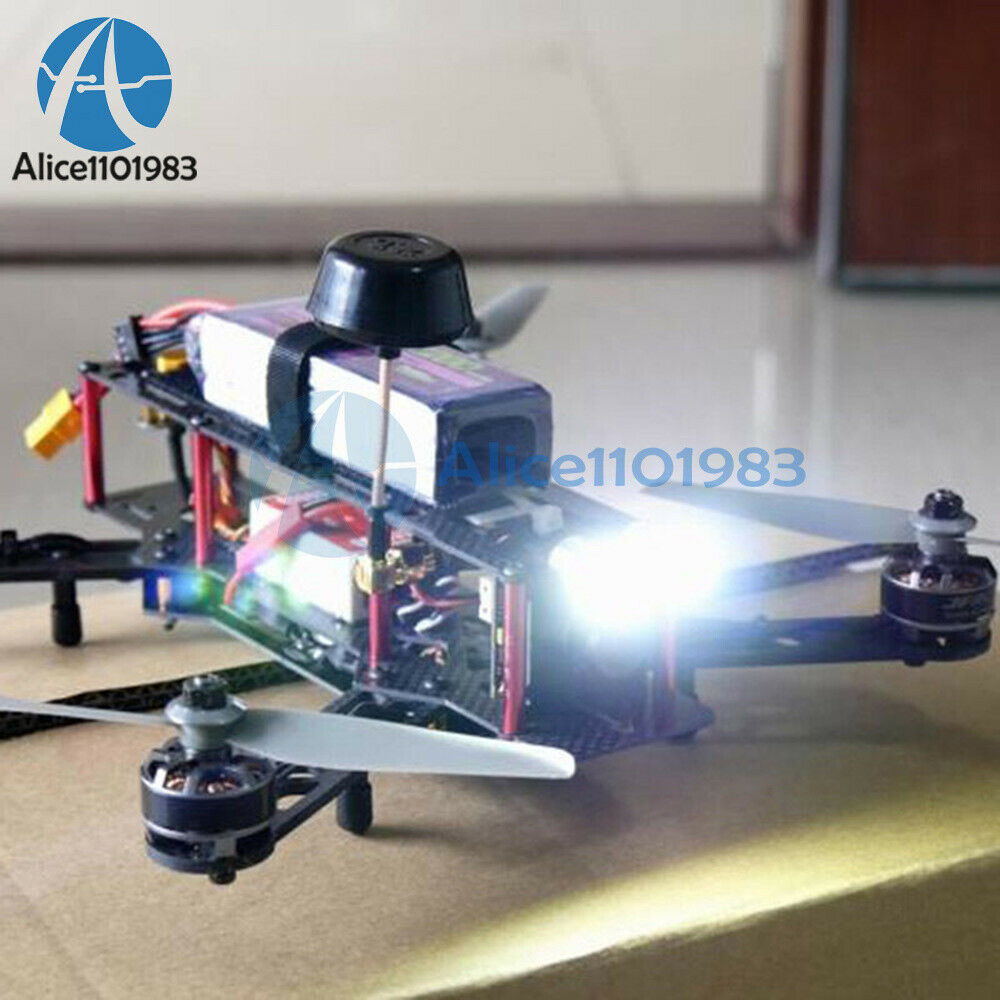 2PCS RC FPV Night Flying Searchlight 1.5W Bright LED Lights for Airplane QAV250