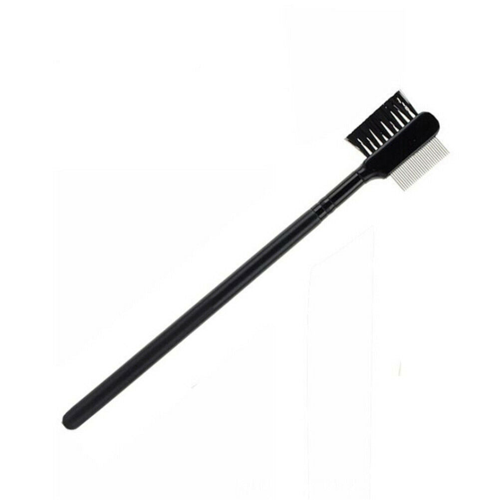 1pc Steel Eyebrow Eyelash Dual-Comb Extension Brush Metal Comb Makeup Too.l8