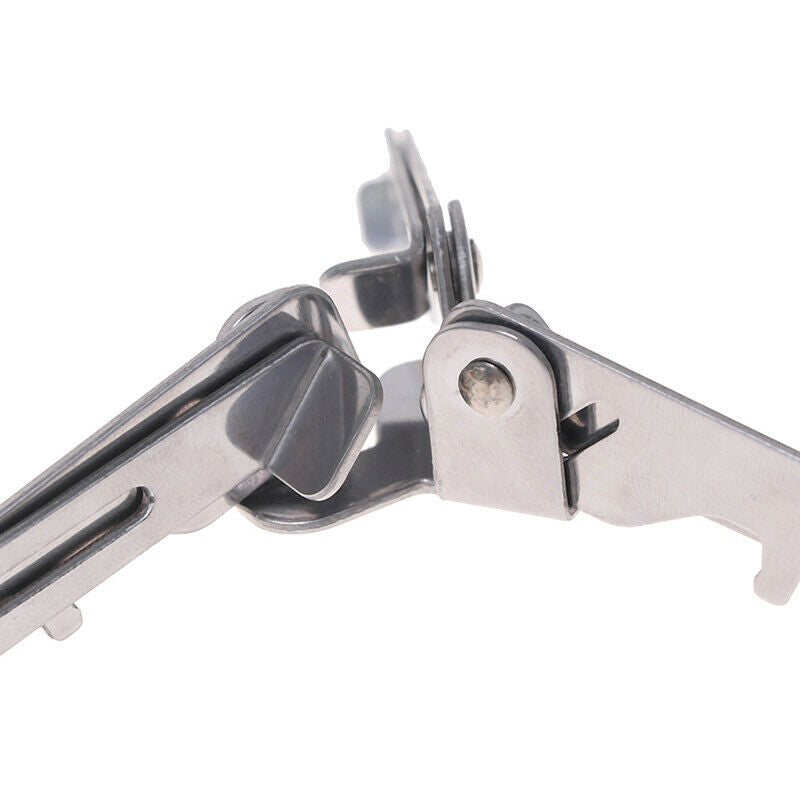 Stainless Steel Camping Gas Tank Stove Holder Folding Tripod Bracket BottleBDDD