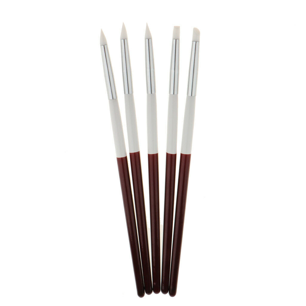 DIY Nail Art Dotting Painting Drawing Polishing Liner Pen Brush Set 5Pieces