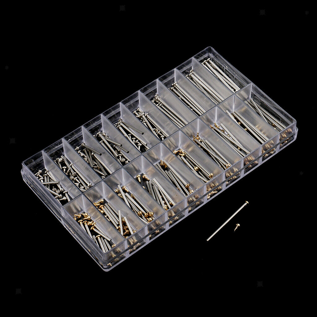 Wristwatch Band Clasp Buckle Tube Friction Pins 10mm-28mm Spring Bar Set New