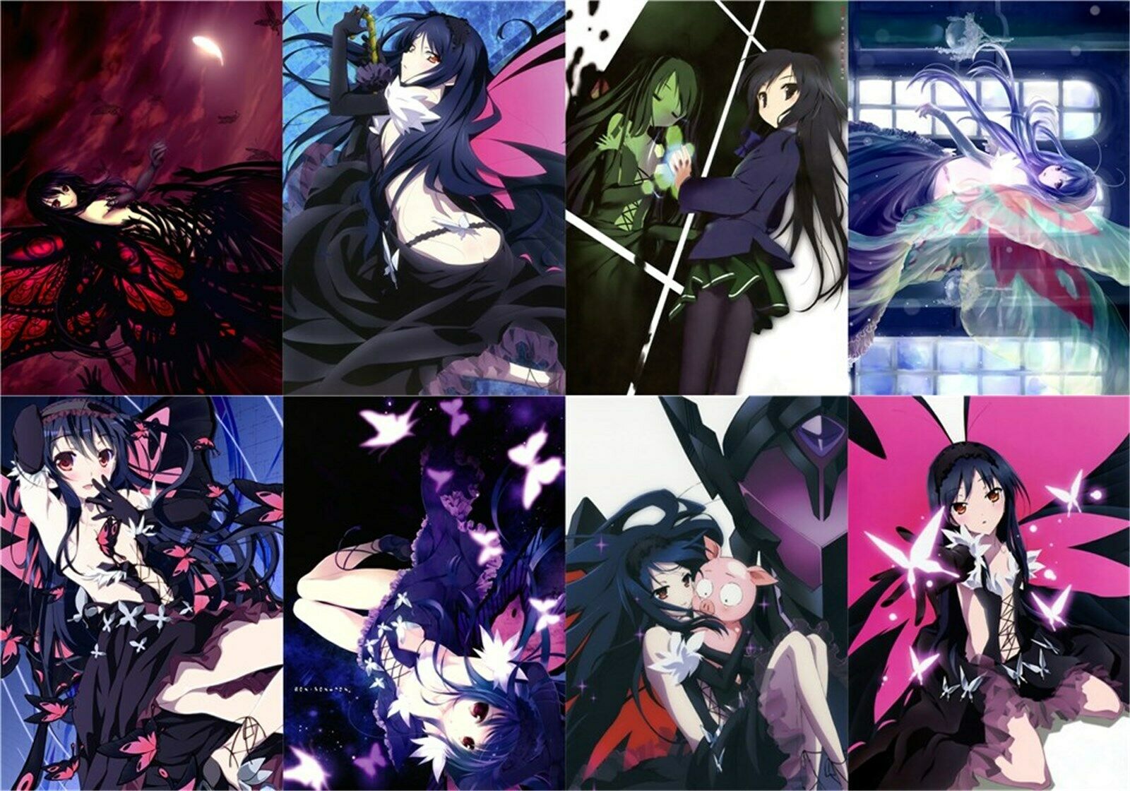 Accel World   Kuroyukihime Polypropylene 8 Piece Wall A3-poster
