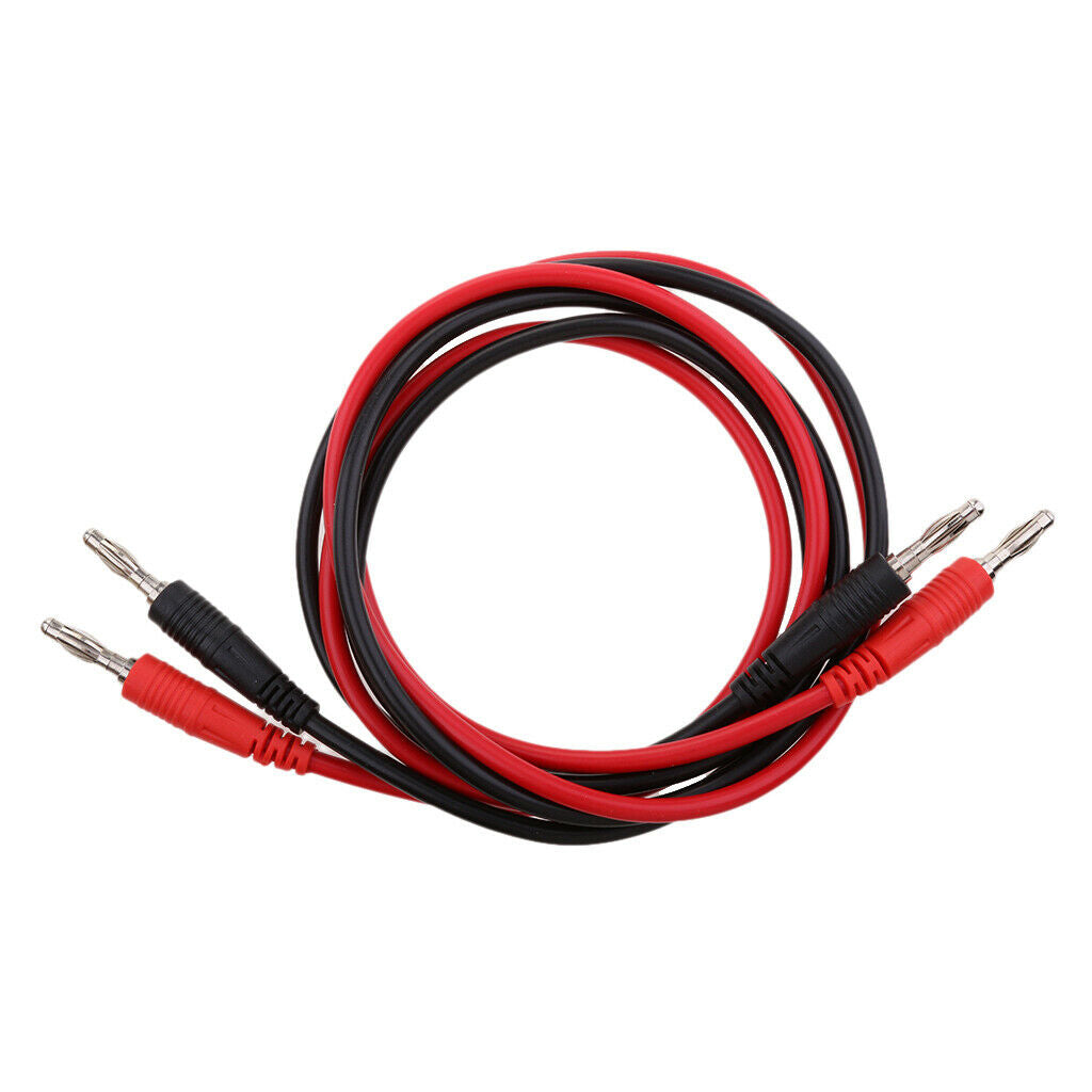 2 X 4mm Silicone Banana Plug Cables