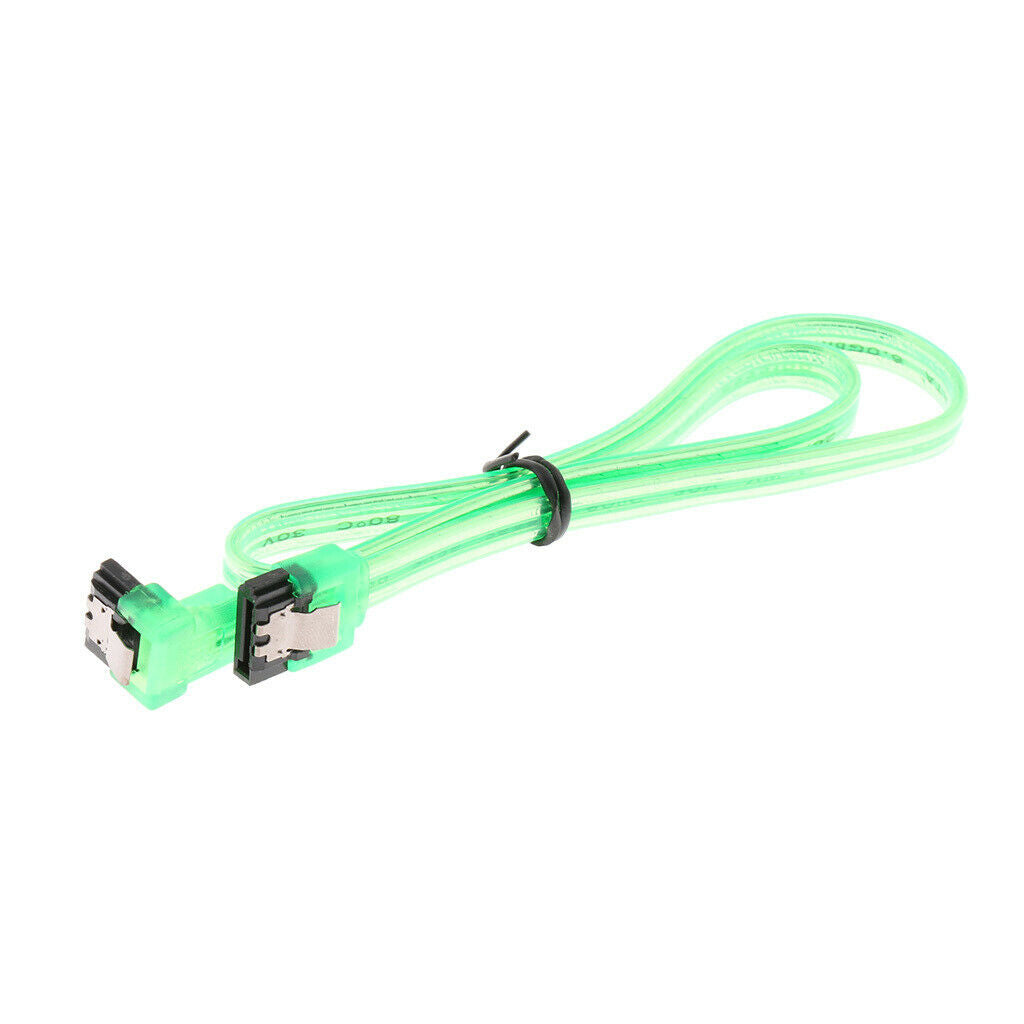 SATA III 6Gbps Cable With Locking Latch Straight To 90