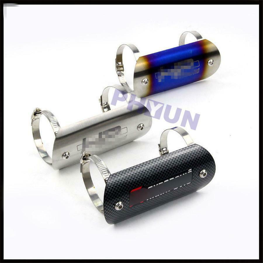 Motorcycle Exhaust Mid Pipe Heat Shield Stainless Steel Anti-scald Protect Shell