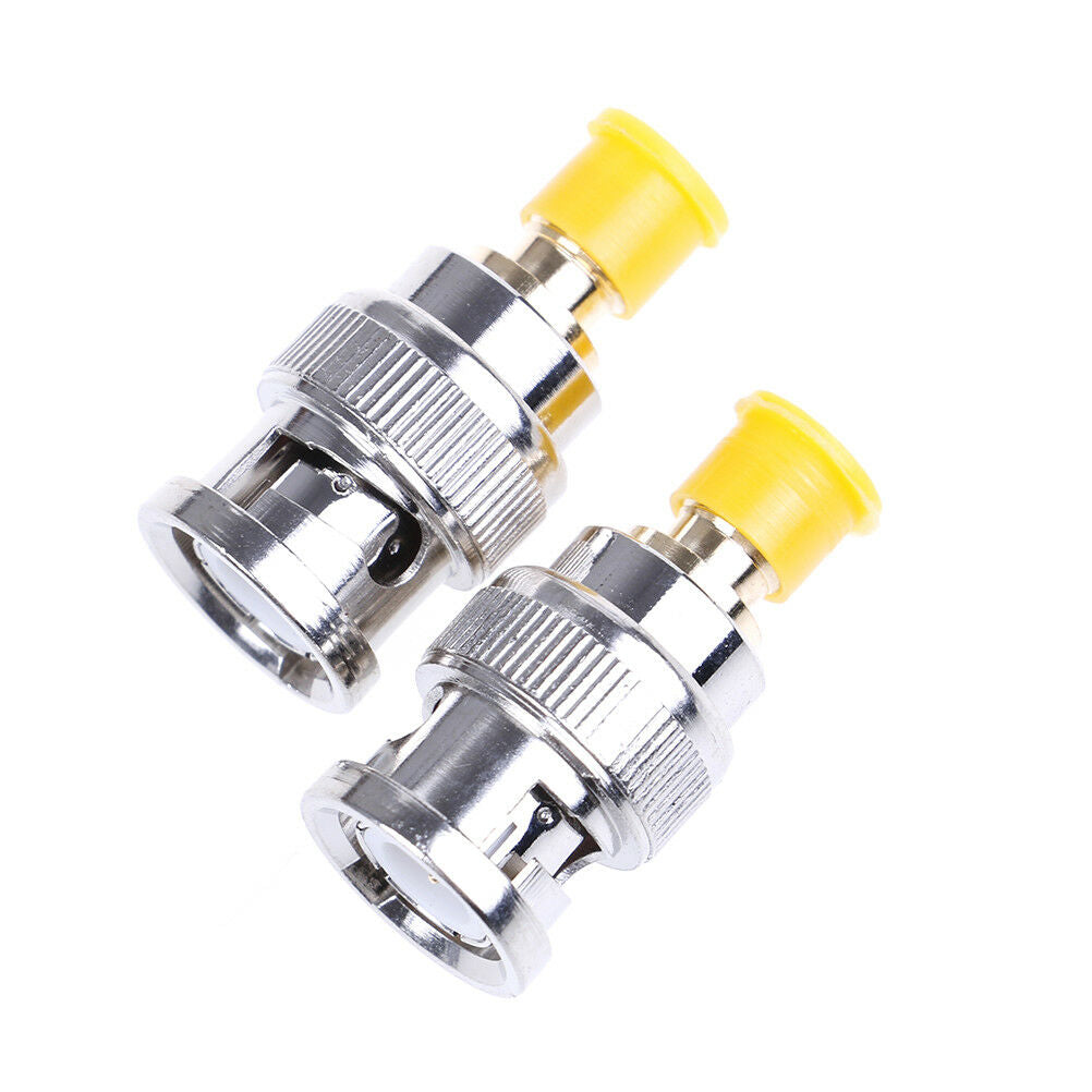 2Pcs BNC male plug to SMA female jack RF adapter connector3CATDD