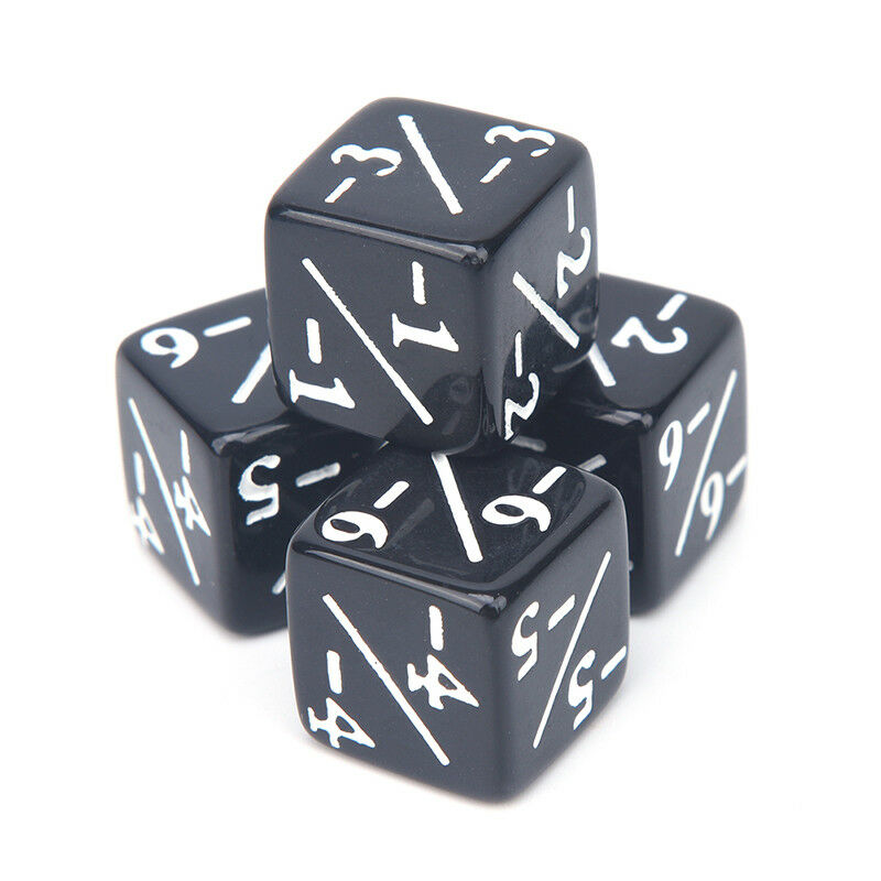 10x Dice Counters 5 Positive +1/+1 & 5 Negative -1/-1 For Gathering Table WGJ Lt